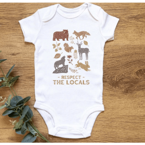 Respect the Locals Wildlife Baby Onesie