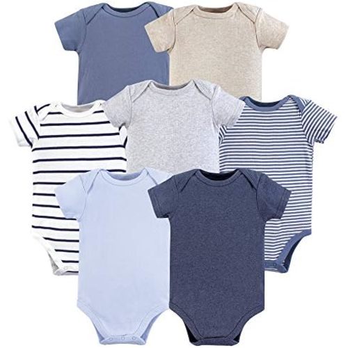 Hudson Baby Baby Boys Cotton Bodysuits 7-pack