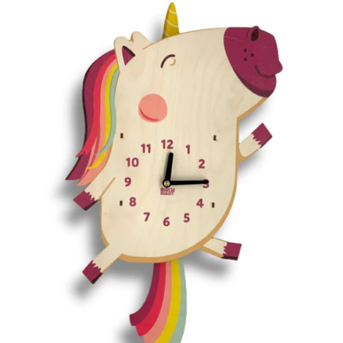 Dolly the Unicorn Pendulum Clock