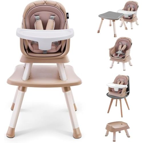 HARPPA Moro High Chair, 8-in-1 Convertible Baby Feeding Chair for Toddlers