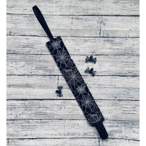 Halloween Trick Treat Cobwebs Creepy Crawlers Pacifier Clip