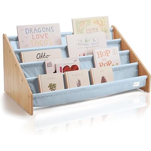 ZICOTO Decorative Nursery Bookshelves for Kids – Easy-to-Install Wall Shelves – Beautiful Organizer for Baby's Bedroom and Playroom Decor