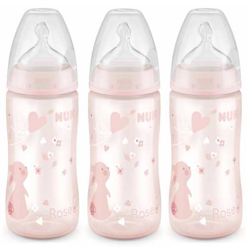 NUK Perfect Fit Bottle 10 oz, 3-Pack, Bunny