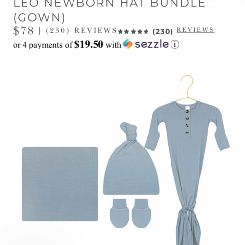 Leo Newborn Hat Bundle (Gown) – Lou Lou & Company