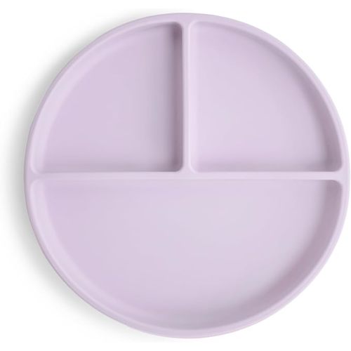 mushie Silicone Suction Plate | BPA-Free Non-Slip Design (Soft Lilac)