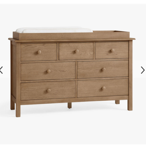 Kendall 7-Drawer Dresser & Topper Set (55w x 19d") - seadrift