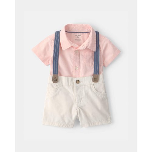 Baby Boy 2-Piece Dress-Me-Up Set - Pink | Carter's