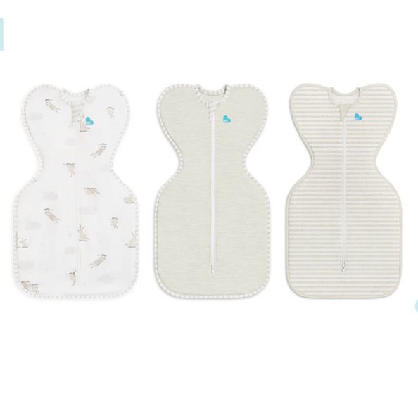 Swaddle Up™ Starter Pack 1.0 TOG Cotton Sand Cloud Bunnies