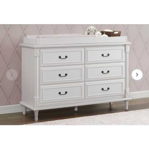 Juliette 6 Drawer Dresser with Changing Top and Interlocking Drawers | Delta Children