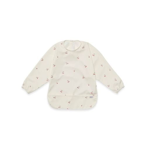 Lalo Long Sleeve Smock Bib - Sage Fruit