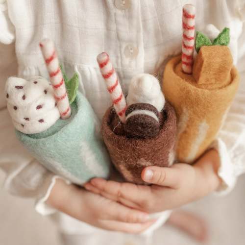 Milkshakes- Felt Pretend Play Food