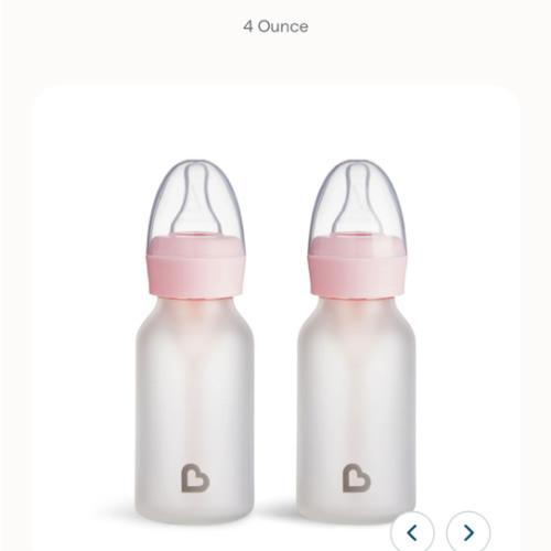 Bond™ Silicone Glass Bottle 4oz, 2pk | Munchkin