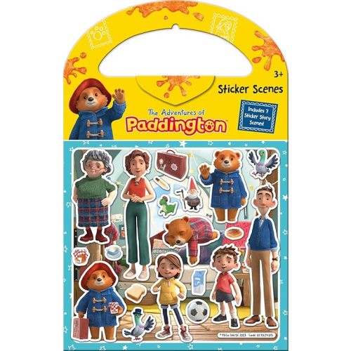 The Adventures of Paddington Sticker Scene Activity Set | Includes 6 Scenes and Around 50 Stickers, Yellow, 23.5cm x 15cm