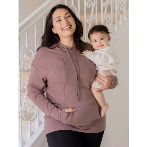 Bamboo Maternity & Nursing Hoodie | Twilight