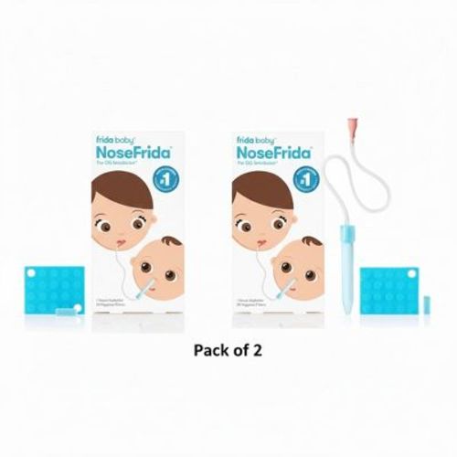 Frida Baby NoseFrida Nasal Aspirator & 24 Extra Hygiene Filters _ Pack Of 2