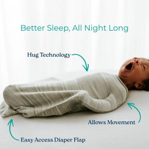 Grey Swaddle Sleep Sack Grey Large (12-18 pounds)