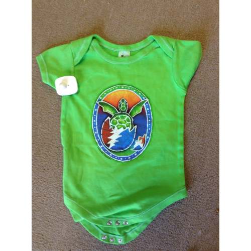 Grateful Dead Lightning Bolt Hatching Turtle Onesie
