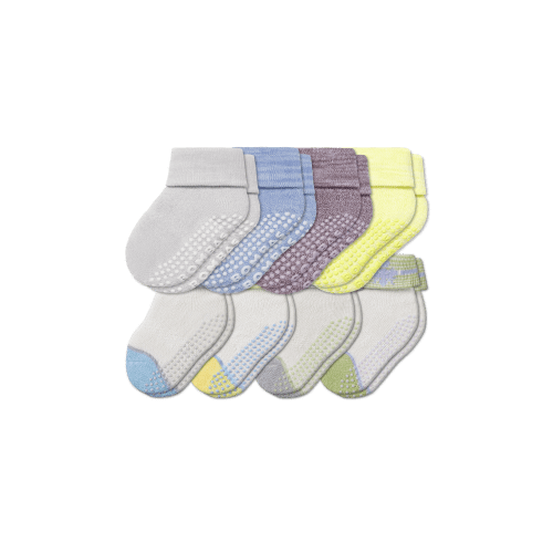 Baby Gripper Socks 8-Pack (6-12 Months) - Bombas
