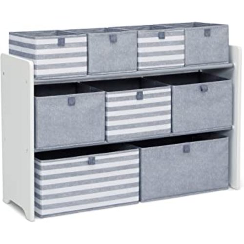 GAP GapKids Deluxe Toy Organizer - Greenguard Gold Certified, Grey/White