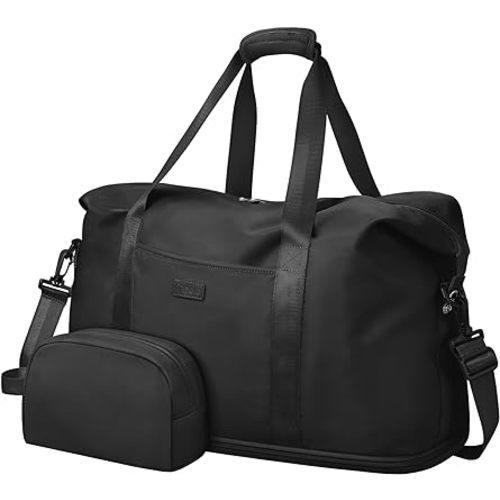 Expandable Travel Duffle Bags Large Weekender Overnight Bags hospital bags for Women Men with Toiletry Bag 20.5 Inch