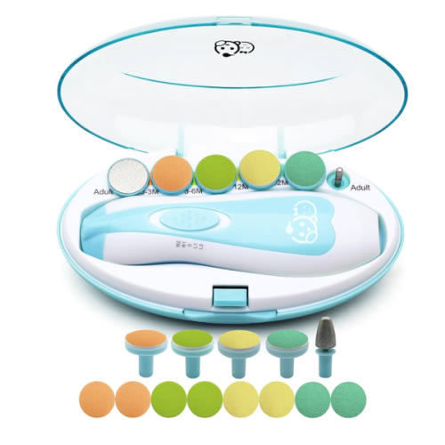 Amazon.com : Rechargeable 22 in 1 Baby Nail Trimmer, Safe Electric Baby Nail File, Extra 13 Replacements, Royal Angels Baby Nail Kit, Nail Clippers, Newborn Toddler Toes Nails, Trim Polish (Rechargeable, Mango) : Baby