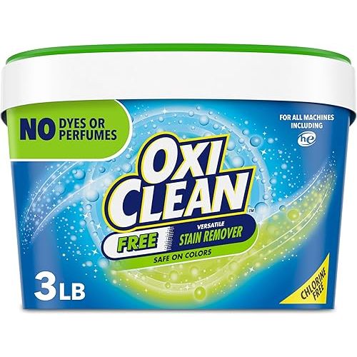 OxiClean Free Versatile Stain Remover Powder, 3 lb