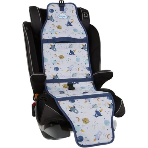 Car Seat Cooling Pad for Babies, Toddlers, and Kids - Comfortable and Durable Cooling Pad for Hot Summer Days - Space White, one Size