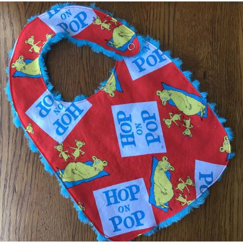 Hop on Pop - Dr. Seuss Minky Baby/Toddler Bib