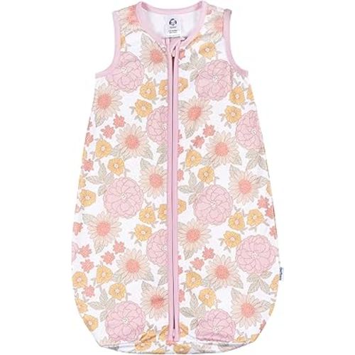 Gerber Baby Unisex Sleepbag Wearable Blanket, Retro Floral, 0-6M