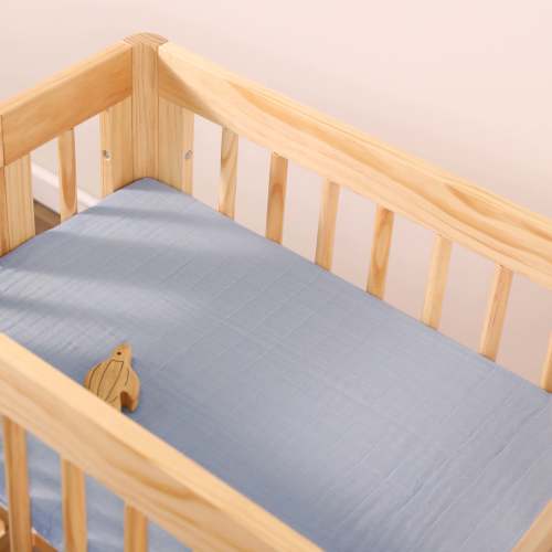 Babyletto All-Stages Bassinet Sheet in GOTS Certified Organic Muslin Cotton