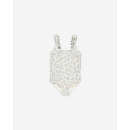 Scrunch One-Piece || Blue Ditsy