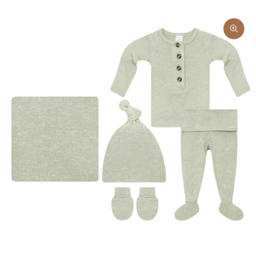 Going home outfit - Collins Plush Knit Newborn Hat Bundle (Top + Bottom)