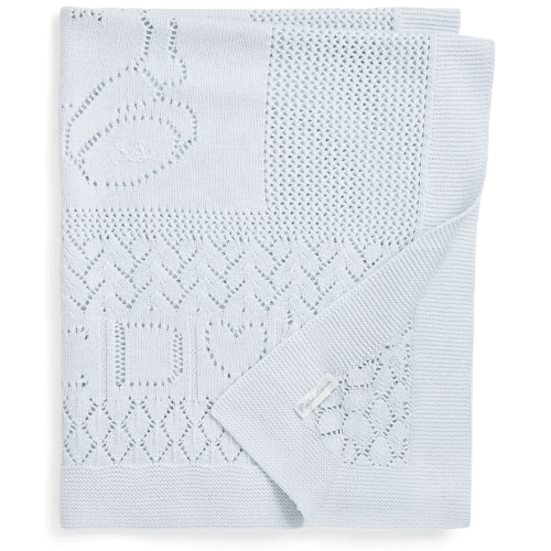 Ralph Lauren Baby Boys or Girls Pointelle Knit Cotton Blanket