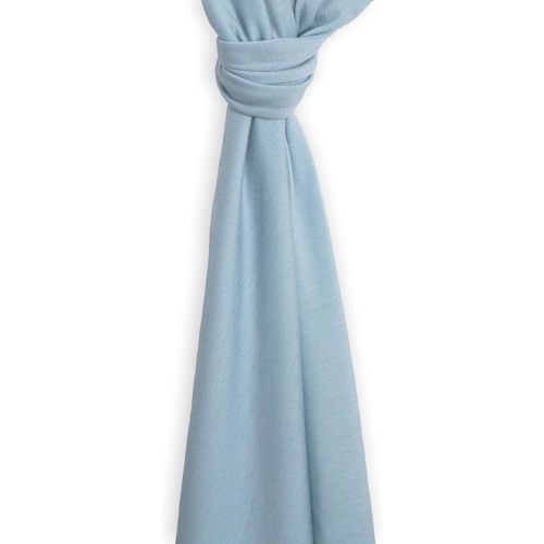 Woolino Baby Swaddle Blanket, 100% Merino Wool Receiving Blanket for Boys & Girls, Swaddles for Newborns 0-3 Months, Blue