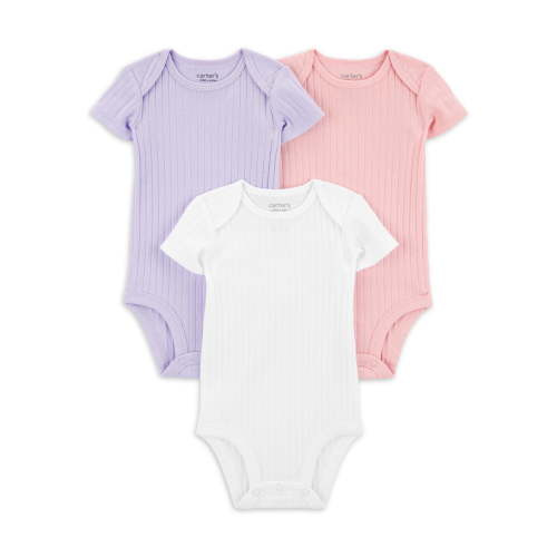 Carter's Child of Mine Baby Girl Bodysuits, 3-Pack, Sizes Preemie-18 Months