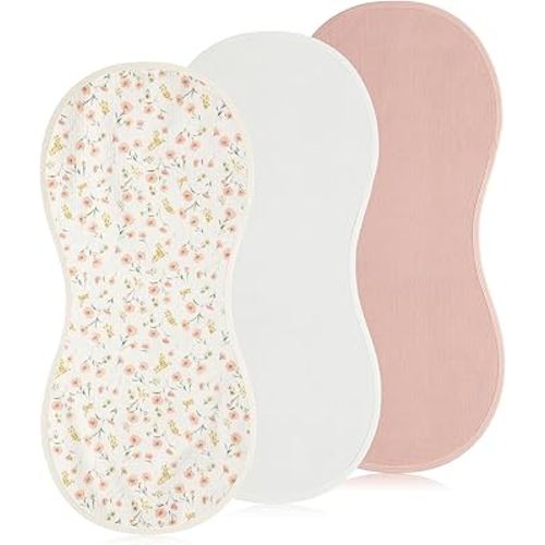 3 Pcs Changing Pad Liners Fits in Peanut Shape Changing Pad Waterproof Diaper Mats Organic Cotton Peanut Mats are Warm on a Baby's Back, Washable Reusable(Beautiful Style)