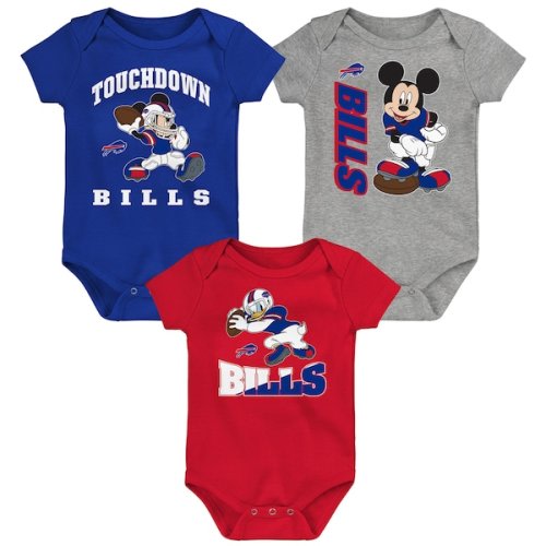 Buffalo Bills Newborn & Infant 3-Peat 3-Pack Bodysuit Set