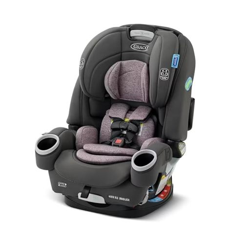 Graco 4Ever DLX 4-in-1 Car Seat, Charlie| Infant to Toddler Car Seat, with 10 Years of Use | Rear-Facing, Forward-Facing and Booster Modes | Safe, Comfortable and Convenient