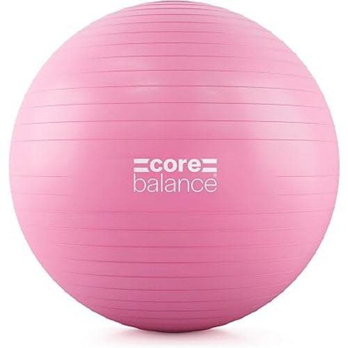Exercise Ball for Workouts, Anti-Burst and Slip Resistant, Swiss Yoga Ball for Pregnancy, Stability, Fitness and Physical Therapy, 4 Sizes, with Pump