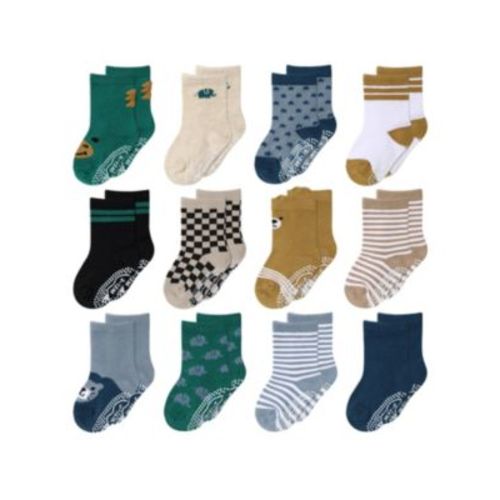 Baby Boys 12pk Cotton Socks, Bold