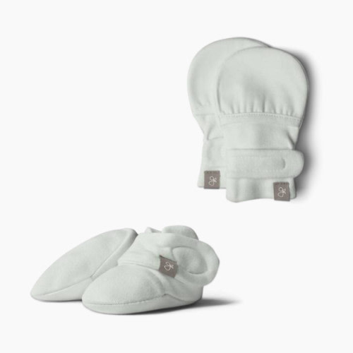 Goumi Kids Stay on Baby Mitts + Boots Bundle - Succulent, 0-3 Months
