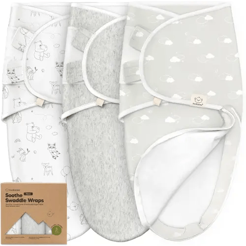 3-Pack Baby Swaddle Sleep Sacks with Zipper - Newborn Swaddle Sack, Baby Swaddles Sleep Sack 0-3 Months, Wearable Blanket Baby,Baby Swaddle Blanket Wrap,Swaddle Sack,Easy Change Swaddle (Aspire)