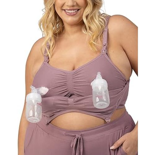 Kindred Bravely Sublime Pumping Bra Hands Free, Adjustable Pumping & Nursing Bra with EasyClip for All Breast Pumps