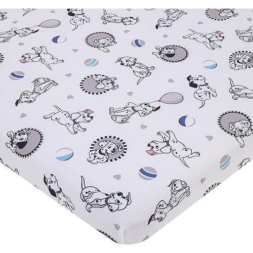 Disney 101 Dalmatians Fitted Mini Crib Sheet
