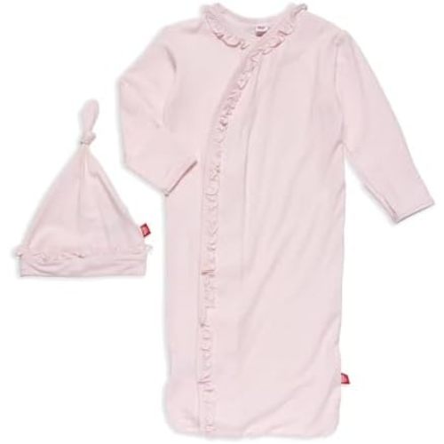 Magnetic Me Modal Newborn Sleeper Gown & Hat Set | Silky Soft Modal Fabric Sleep Sack