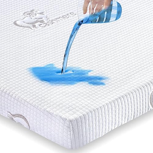 Waterproof Pack and Play Sheets & Noiseless, Ultra-Soft Breathable Mattress Cover for Pack and Plays, Playards and Mini Cribs, Machine Washable and Drying