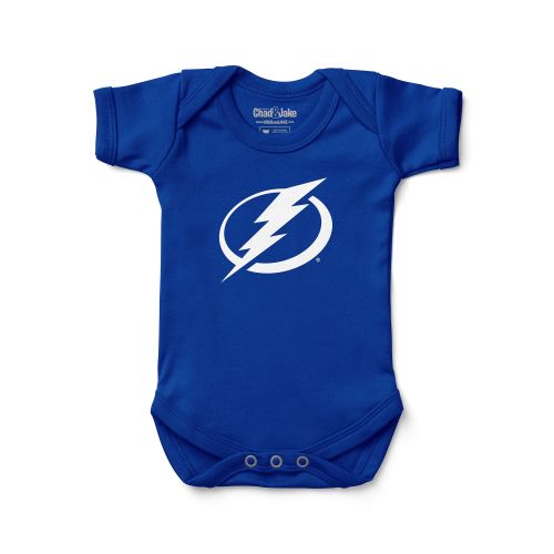 Newborn & Infant Tampa Bay Lightning Chad & Jake Blue Primary Logo Bodysuit