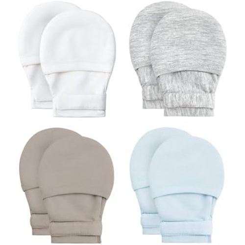 Yoofoss Baby Mittens 0-3 Months Newborn Mittens No Scratch Baby Gloves for Infant Boys and Girls, Adjustable Soft Breathable