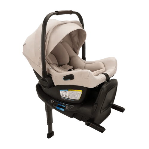 Nuna PIPA Aire RX Infant Car Seat + PIPA RELX Base with Load Leg - Biscotti