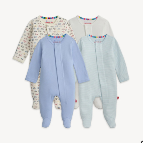 Magnetic 4-Pack Footie 0-3 months
